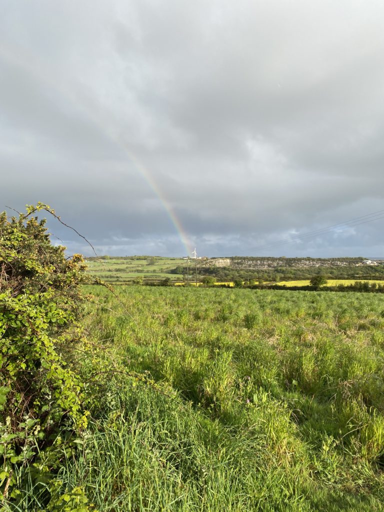 Rainbow seen from Cornish Vistas Falmouth holiday cottages
